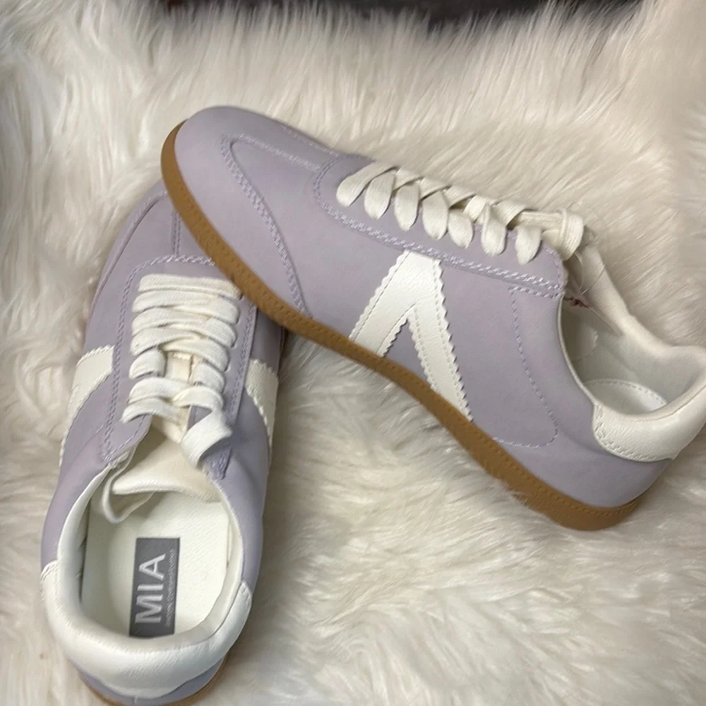 MIA Lilac and Cream Casual Sneakers